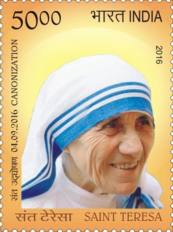 04-09-2016: Saint Teresa-A commemorative postage stamp - Buy Indian Stamps - Philacy