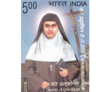 Canonization of St. Alphonsa Muttathupadathu Indian Stamp