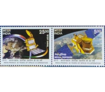 India France 50 Years of Space Co-operation Miniature Sheet