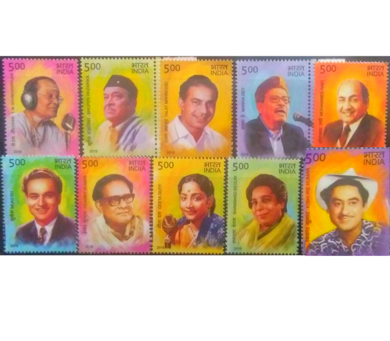 Legendary Singers of India Miniature Sheet
