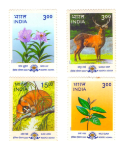 Indepex- Asiana 2000 14th Asian International Stamp Exhibition Calcutta (1st Issue): Natural Heritage of Manipur and Tripura Miniature Sheet