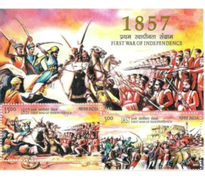 9-08-2007: 150 Years of First War of Independence Miniature sheet