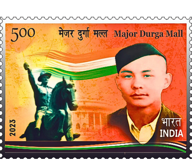 23-01-2023: Major Durga Mall Indian Stamp