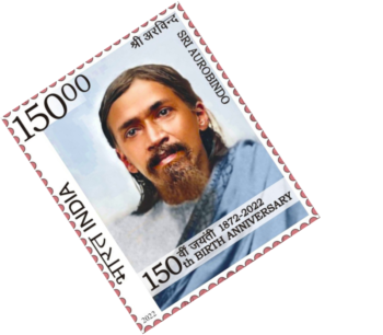 150th Birth Anniversary of Sri Aurobindo Indian Stamp