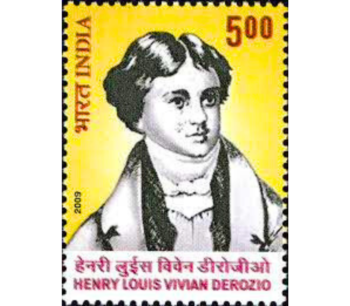 Henri Louis Vivian Derozio India stamp
