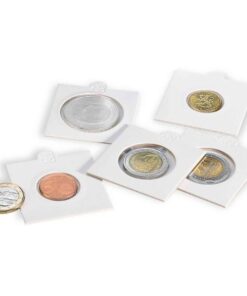 Lighthouse Matrix Self Adhesive Coin Holder (White) 100 pcspack