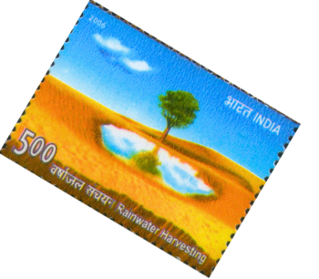 Rainwater harvesting Postage Stamp (1)